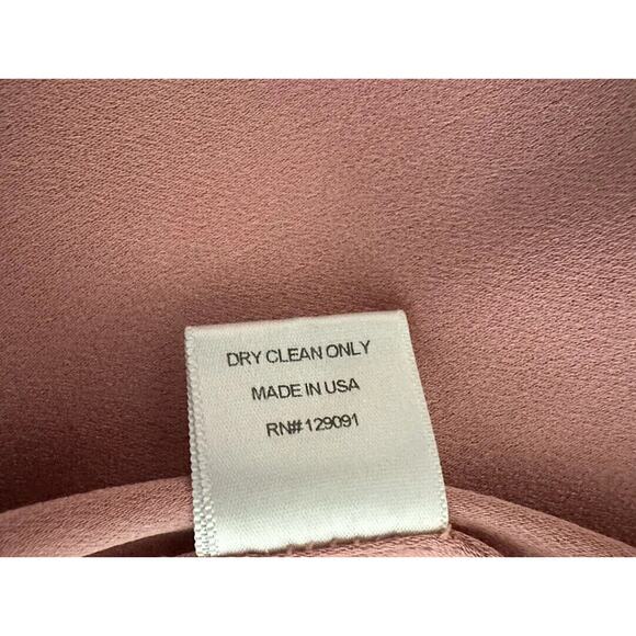 Prabal Gurung Rose Pink Pleated Sleeve A-Line V-Neck Cocktail Tea Dress 2 - Picture 8 of 11